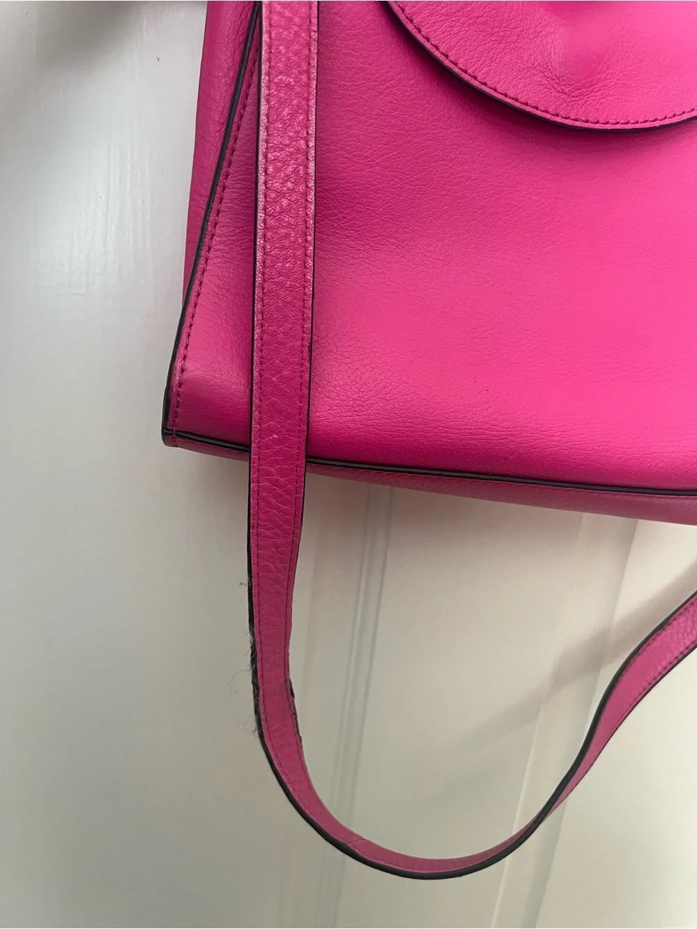 kate spade Saturday Bright Pink Leather Satchel